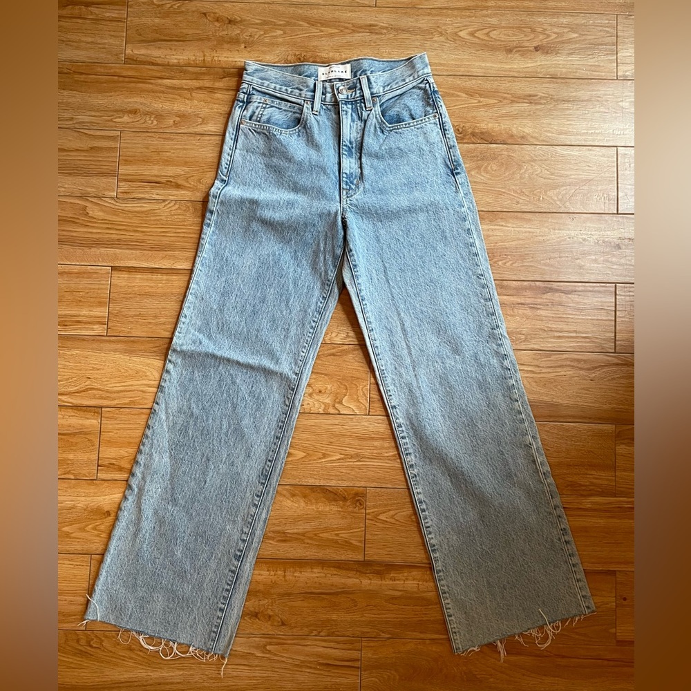 SLVRLAKE Light Blue Flare & Wide Leg Jeans